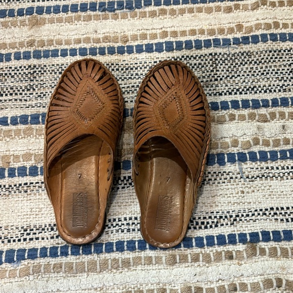 Mohinders Leather Diamond Slide “Honey” - Sz 7 - Picture 4 of 7